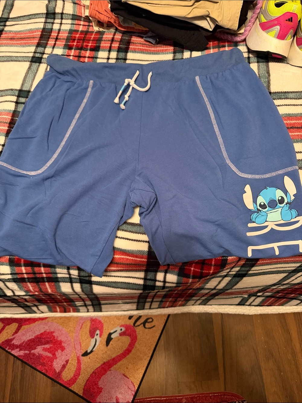 Disney Blue Stitch Pajama Shorts